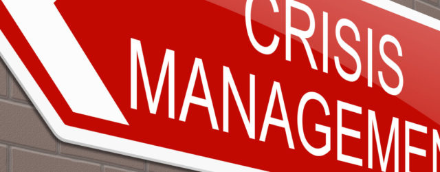 Crisis management concept.